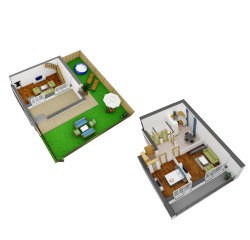 Квартира с двориком 2Г++